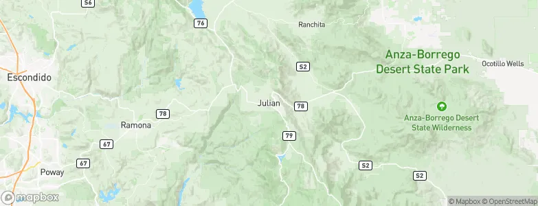 Julian, United States Map