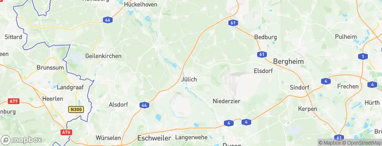 Jülich, Germany Map
