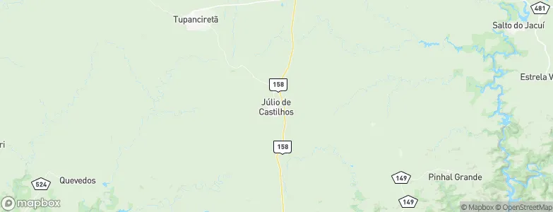 Júlio de Castilhos, Brazil Map