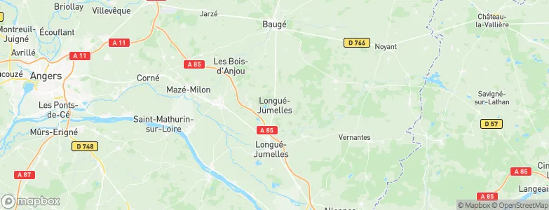 Jumelles, France Map