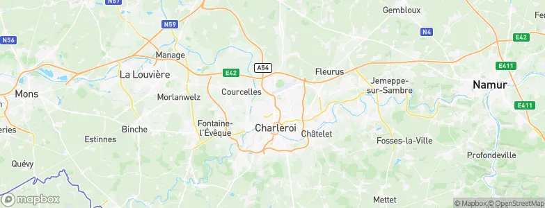 Jumet, Belgium Map