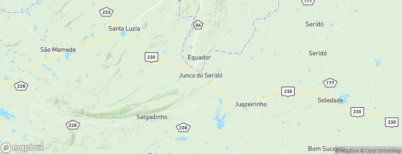 Junco do Seridó, Brazil Map