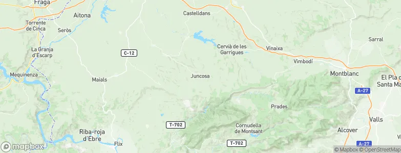 Juncosa, Spain Map