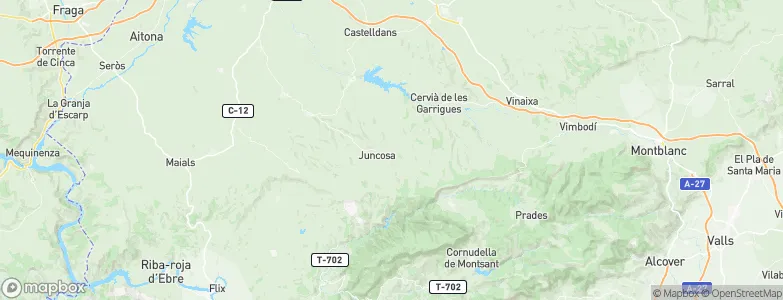 Juncosa, Spain Map