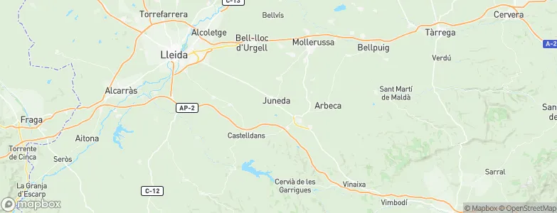 Juneda, Spain Map