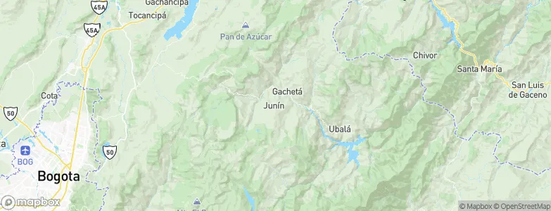 Junín, Colombia Map