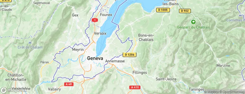 Jussy, Switzerland Map