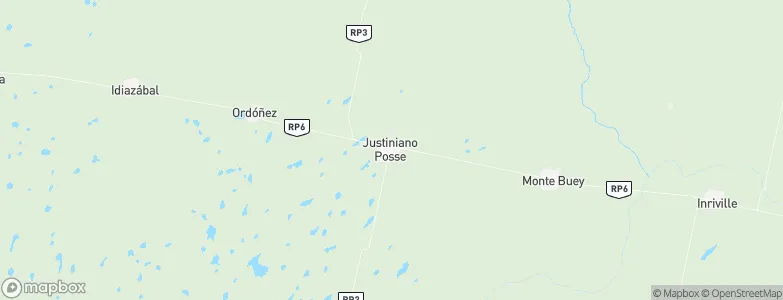 Justiniano Posse, Argentina Map
