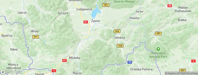 Juszczyna, Poland Map