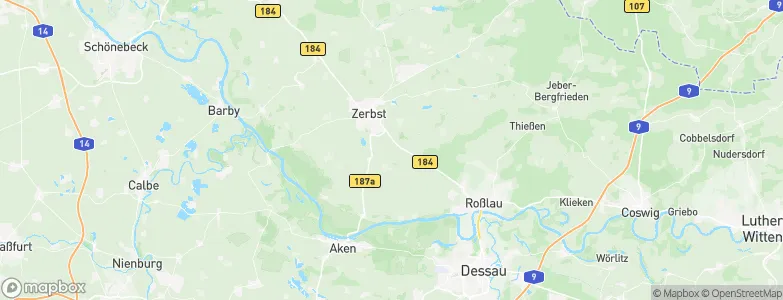 Jütrichau, Germany Map