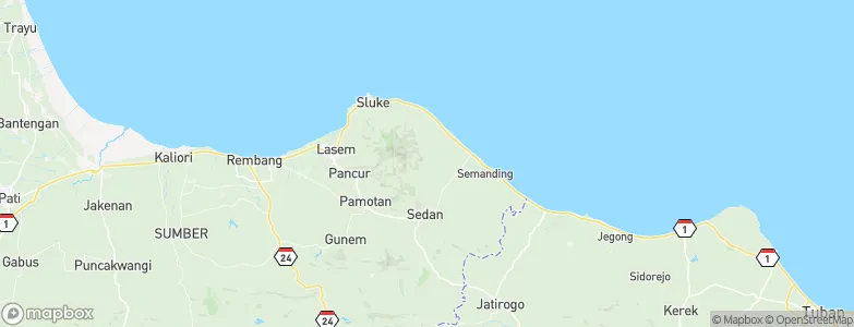 Juwen, Indonesia Map