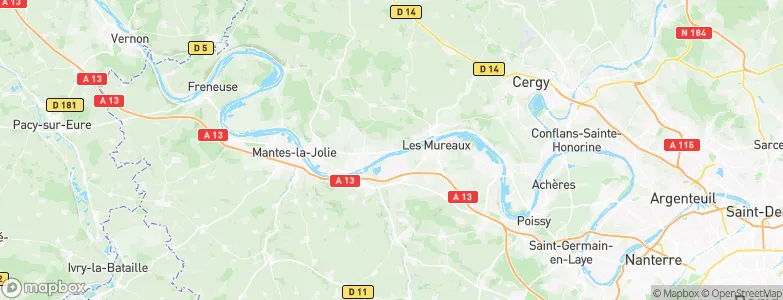 Juziers, France Map