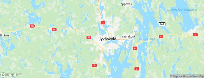 Jyvaskyla, Finland Map