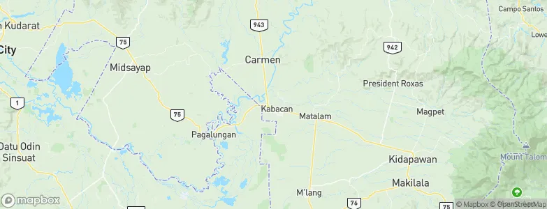 Kabacan, Philippines Map