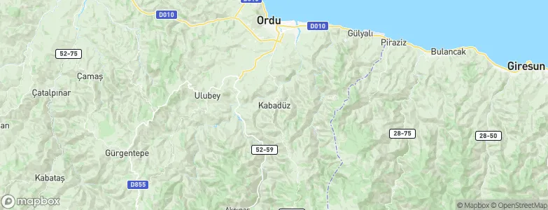Kabadüz, Turkey Map