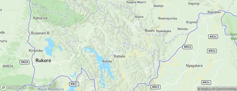 Kabale District, Uganda Map