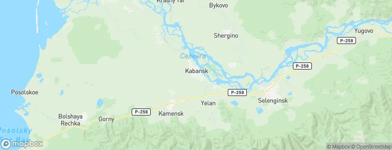 Kabansk, Russia Map