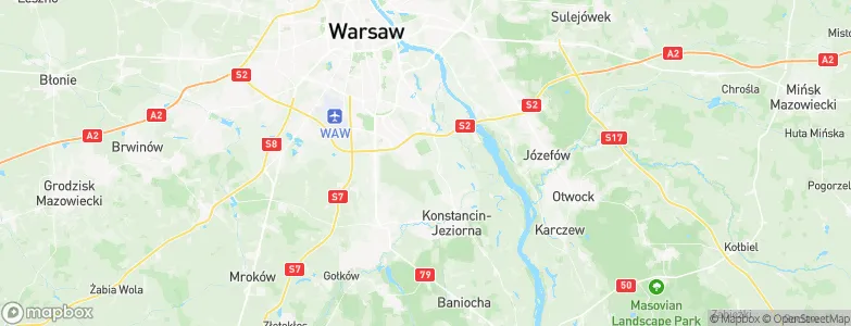 Kabaty, Poland Map