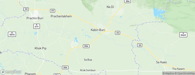 Kabin Buri, Thailand Map