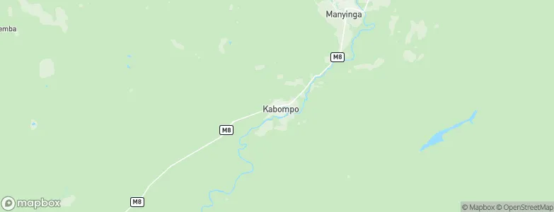 Kabompo, Zambia Map