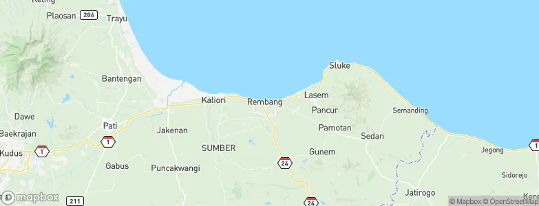 Kabongan Kidul, Indonesia Map