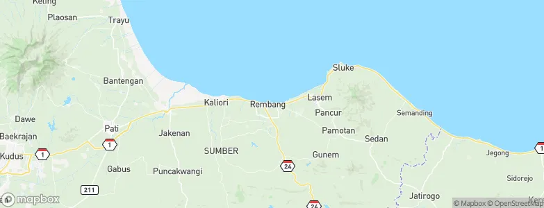 Kabongan Lor, Indonesia Map