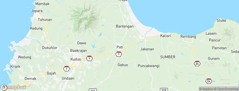 Kaborongan, Indonesia Map