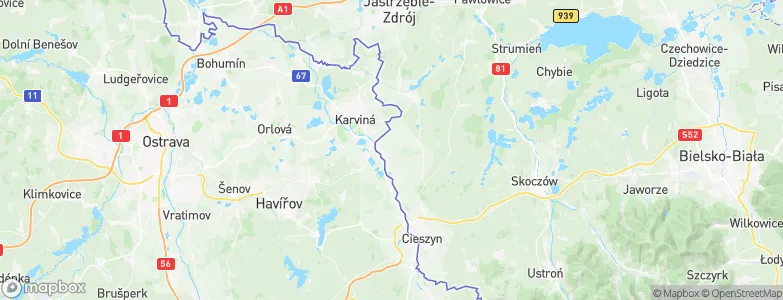 Kaczyce, Poland Map