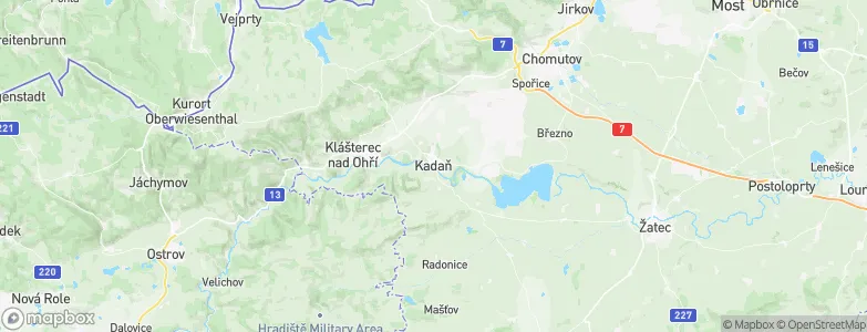 Kadan, Czechia Map