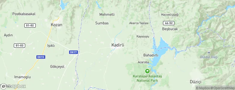 Kadirli, Turkey Map
