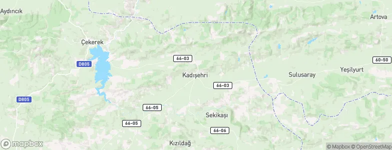 Kadışehri, Turkey Map