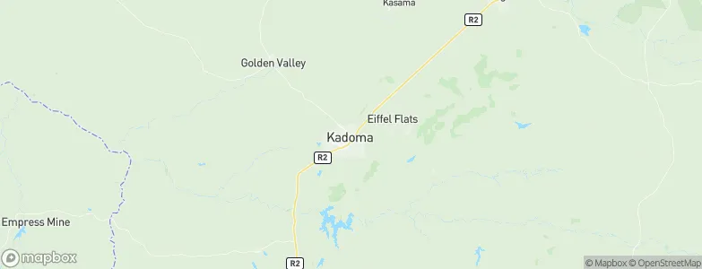 Kadoma, Zimbabwe Map