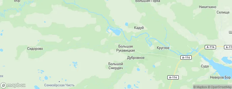 Kaduy, Russia Map
