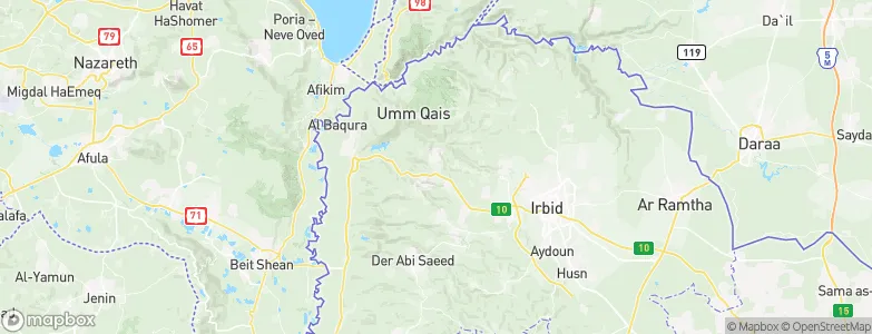 Kafr Asad, Jordan Map