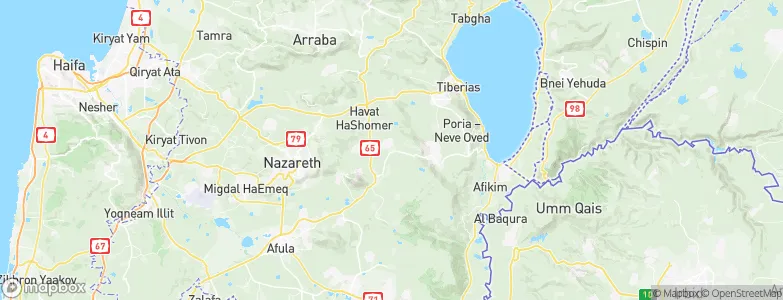 Kafr Kammā, Israel Map