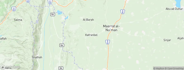 Kafranbel, Syria Map