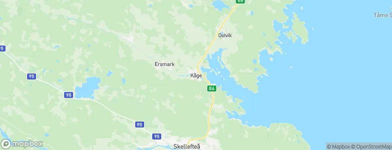 Kåge, Sweden Map