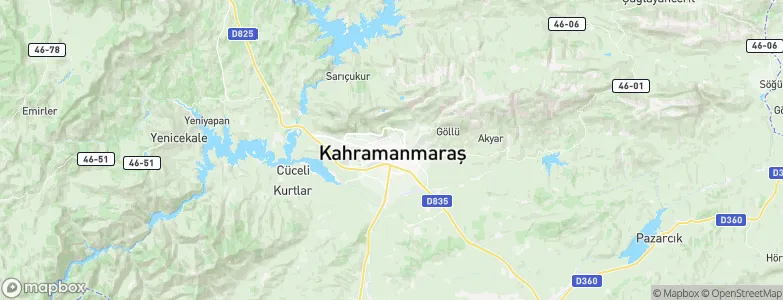 Kahramanmaraş, Turkey Map