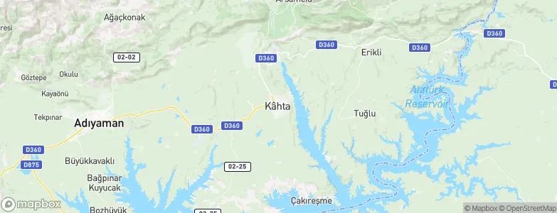 Kâhta, Turkey Map