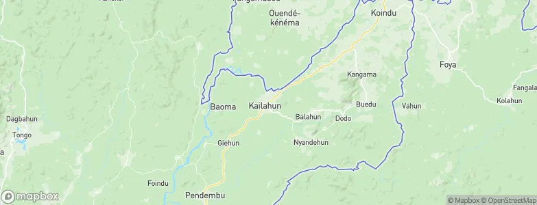 Kailahun, Sierra Leone Map
