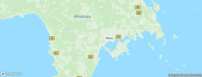 Käina vald, Estonia Map