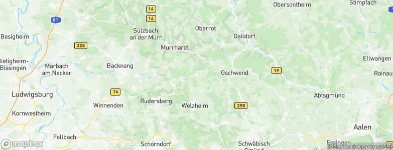 Kaisersbach, Germany Map