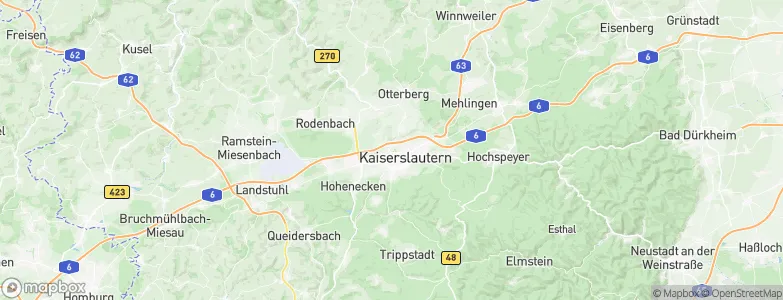 Kaiserslautern, Germany Map