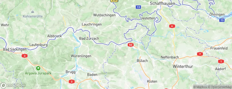 Kaiserstuhl, Switzerland Map