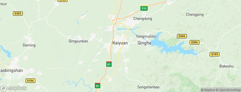 Kaiyuan, China Map