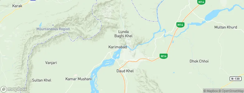 Kalabagh, Pakistan Map