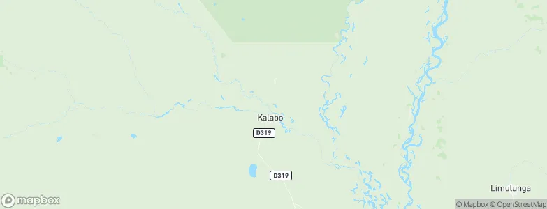 Kalabo, Zambia Map