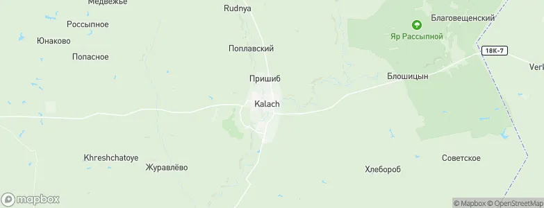 Kalach, Russia Map