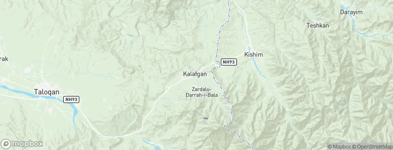 Kalafgān, Afghanistan Map