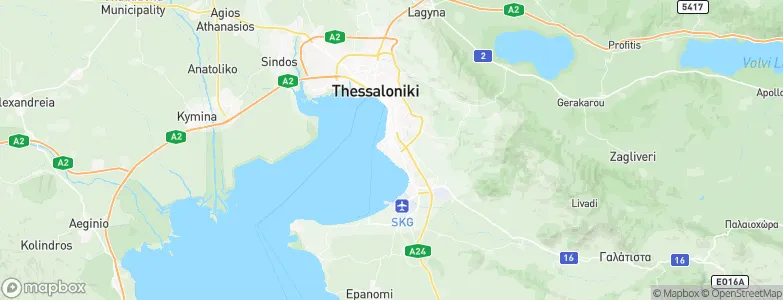 Kalamaria, Greece Map